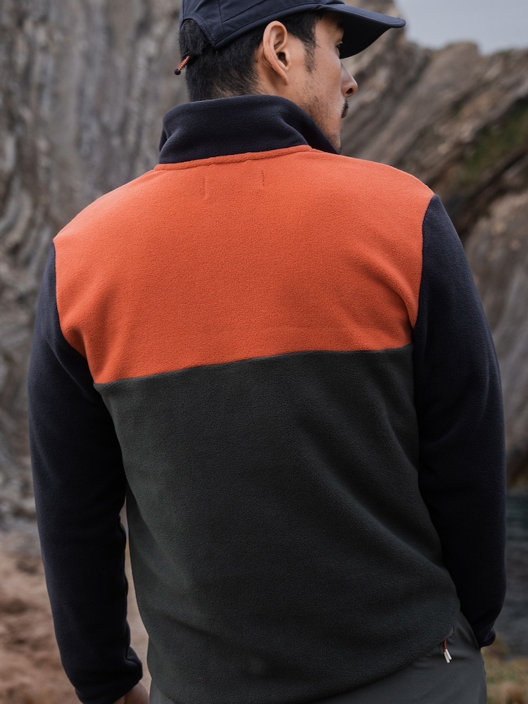 Sealskinz Green Buxton Mens Polar Fleece Half Zip - Image 2 of 6