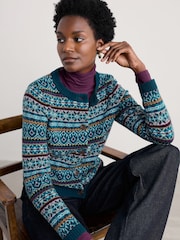 Seasalt Cornwall Green Percella Cove Cardigan - Image 3 of 5