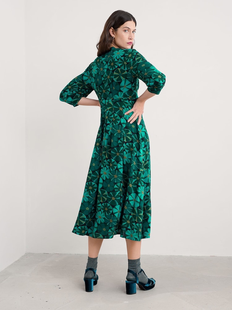 Seasalt Cornwall Green Etta Dress - Image 2 of 5 Seasalt Cornwall Green Etta Dress - Image 2 of 5