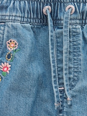 Joules Girls' Josie Blue Denim Pull On Jeans - Image 5 of 5