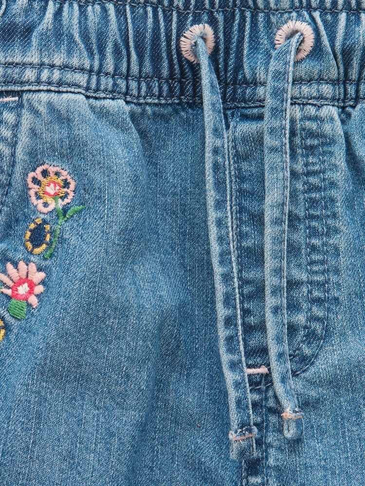 Joules Girls' Josie Blue Denim Pull On Jeans - Image 5 of 5 Joules Girls' Josie Blue Denim Pull On Jeans - Image 5 of 5