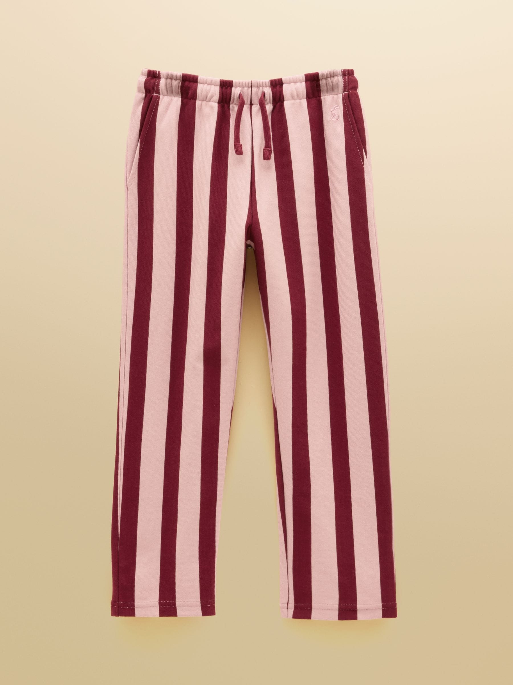 Joules Girls' Pink & Burgundy Pull On Trousers