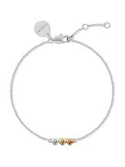 Radley Silver Sterling Silver Triple Heart Mixed Plating Charm Bracelet - Image 1 of 3