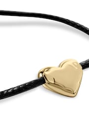 Radley Gold Cord Friendship Bracelet with 18ct Gold Plated Heart Charm - Image 2 of 3
