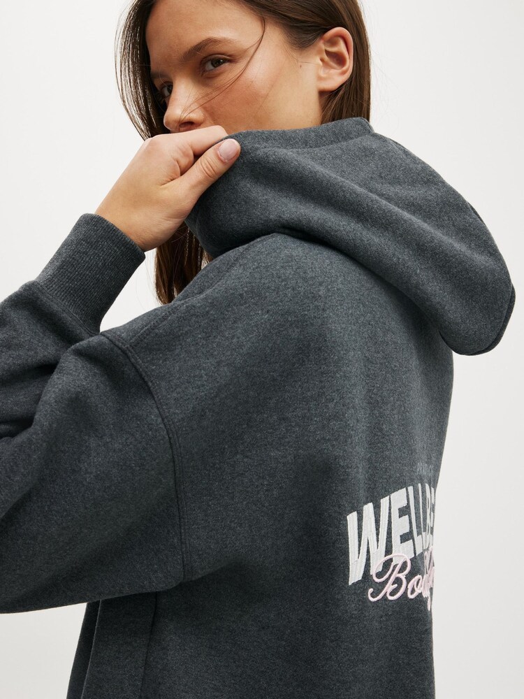 Cotton On Grey Plush Premium Graphic Hoodie - Image 4 of 4 Cotton On Grey Plush Premium Graphic Hoodie - Image 4 of 4