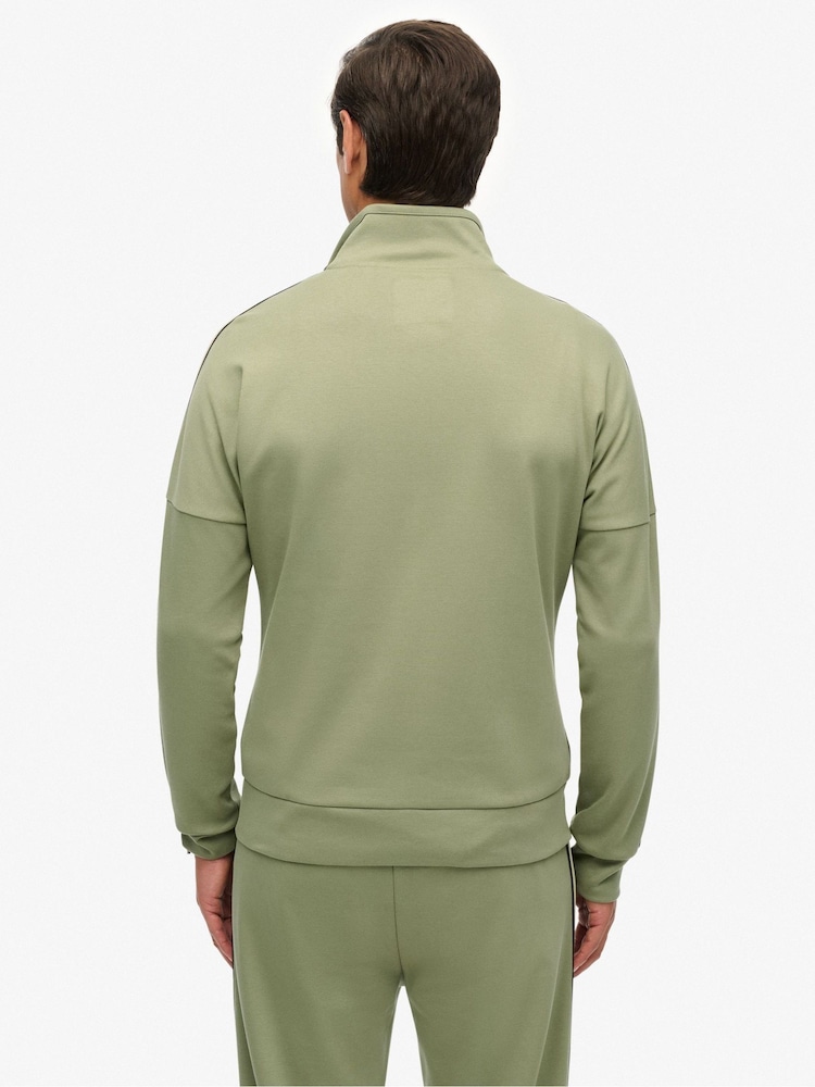 Superdry Green Tech Cult Loose Track Top - Image 2 of 7 Superdry Green Tech Cult Loose Track Top - Image 2 of 7