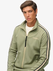 Superdry Green Tech Cult Loose Track Top - Image 4 of 7