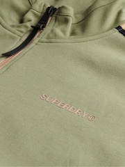 Superdry Green Tech Cult Loose Track Top - Image 7 of 7