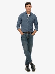 Superdry Blue Classic Needle Cord Shirt - Image 3 of 7