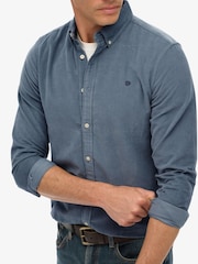 Superdry Blue Classic Needle Cord Shirt - Image 5 of 7