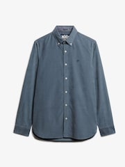 Superdry Blue Classic Needle Cord Shirt - Image 6 of 7