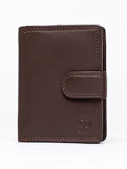 Braun - Lakeland Leather Kleine Geldbörse mit Lasche - Bild 1 von 5