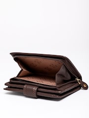 Braun - Lakeland Leather Kleine Geldbörse mit Lasche - Bild 4 von 5