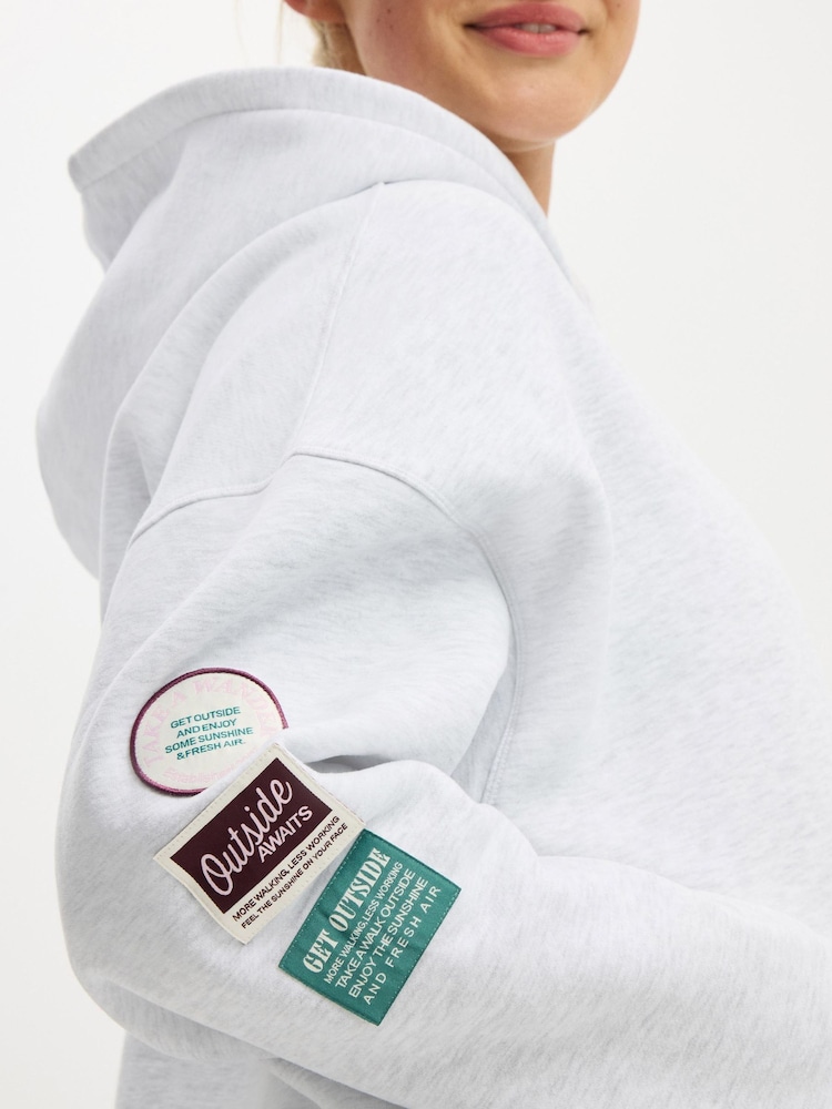 Cotton On Grey Plush Premium Graphic Hoodie - Image 4 of 4 Cotton On Grey Plush Premium Graphic Hoodie - Image 4 of 4