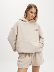 Cotton On Natural Plush Premium Graphic Hoodie - Image 1 of 5