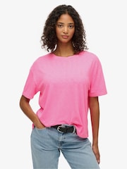 Superdry Pink Studios Crew T-Shirt - Image 1 of 7