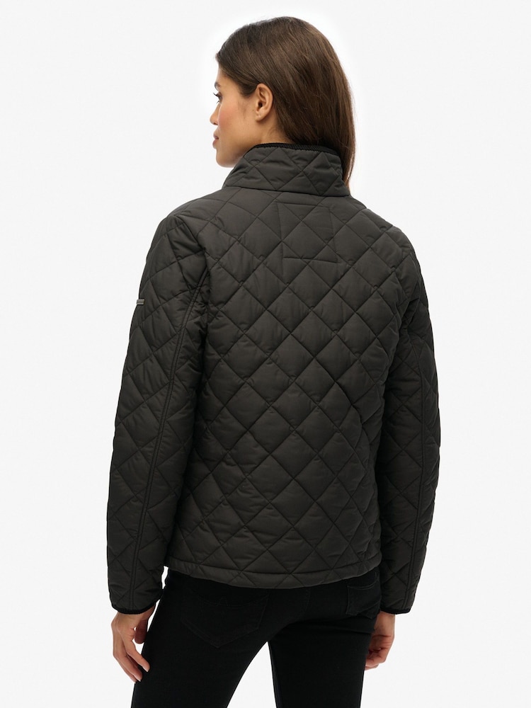 Superdry Black Estate Country Liner Jacket - Image 2 of 8