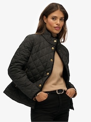 Superdry Black Estate Country Liner Jacket - Image 5 of 8
