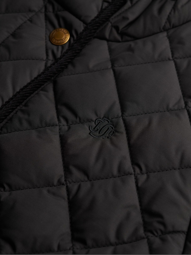 Superdry Black Estate Country Liner Jacket - Image 8 of 8 Superdry Black Estate Country Liner Jacket - Image 8 of 8