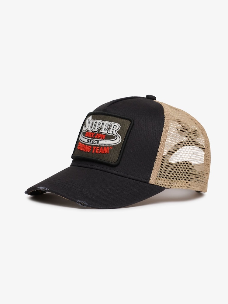 Superdry Blue Mesh Trucker Cap - Image 2 of 4 Superdry Blue Mesh Trucker Cap - Image 2 of 4