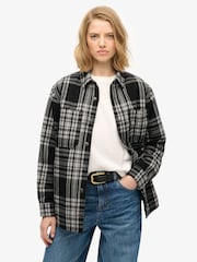 Superdry Black Check Lined Shirt - Image 1 of 7