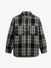 Superdry Black Check Lined Shirt - Image 6 of 7