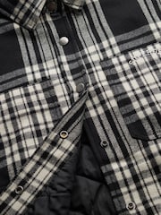 Superdry Black Check Lined Shirt - Image 7 of 7