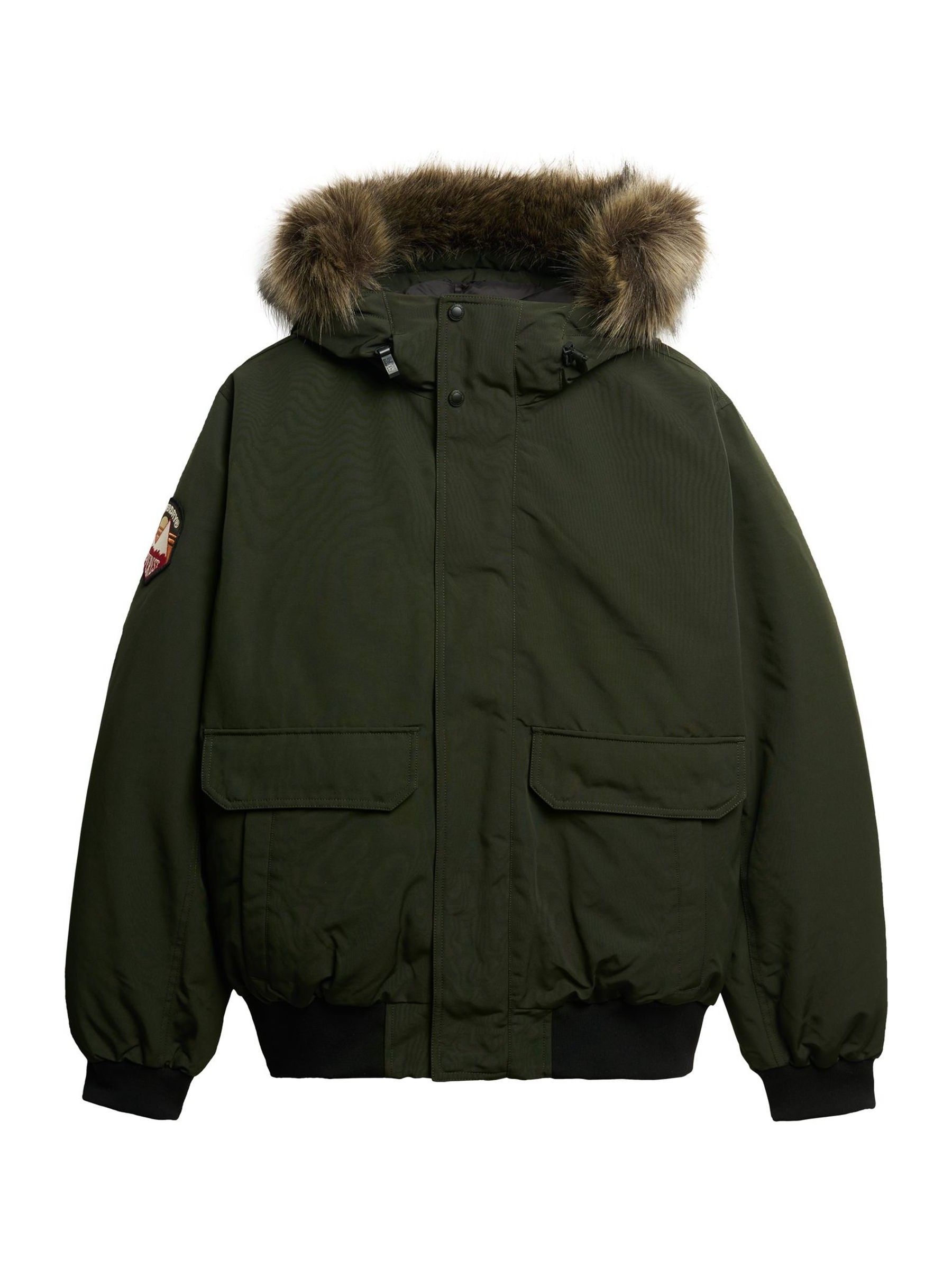 Buy Superdry Green Everest Faux Fur Bomber Jacket from Next USA