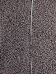 Threadbare Grey Collared Zip-Up Borg Bomber Jacket - Image 5 of 5