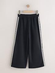 Black Side Stripe Wide Leg Jogger (3-16yrs) - Image 7 of 9