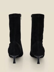 Sosandar Black Faux Suede Ankle Boots - Image 3 of 4