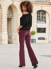 Sosandar Red Velvet Kick Flare Jeans - Image 2 of 5