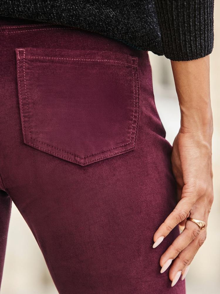 Sosandar Red Velvet Kick Flare Jeans - Image 5 of 5