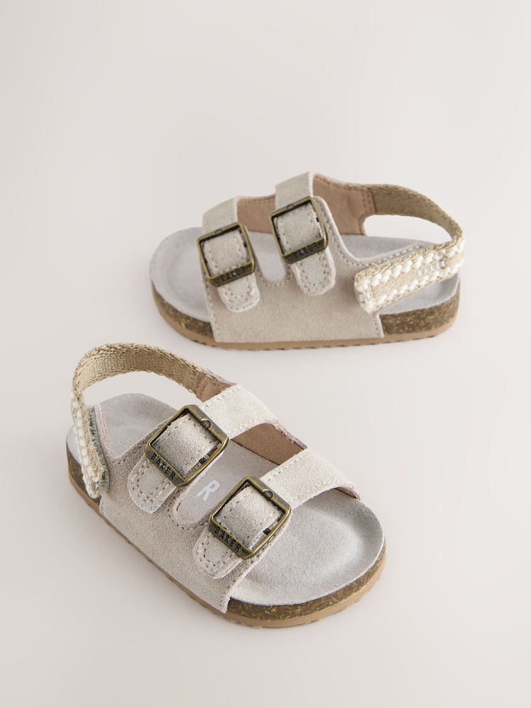 Baker by Ted Baker Baby Footbed Padders Sandals - Image 1 of 5 Baker by Ted Baker Baby Footbed Padders Sandals - Image 1 of 5