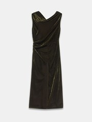 Mint Velvet Green Velvet Scarf Detail Midi Dress - Image 8 of 8