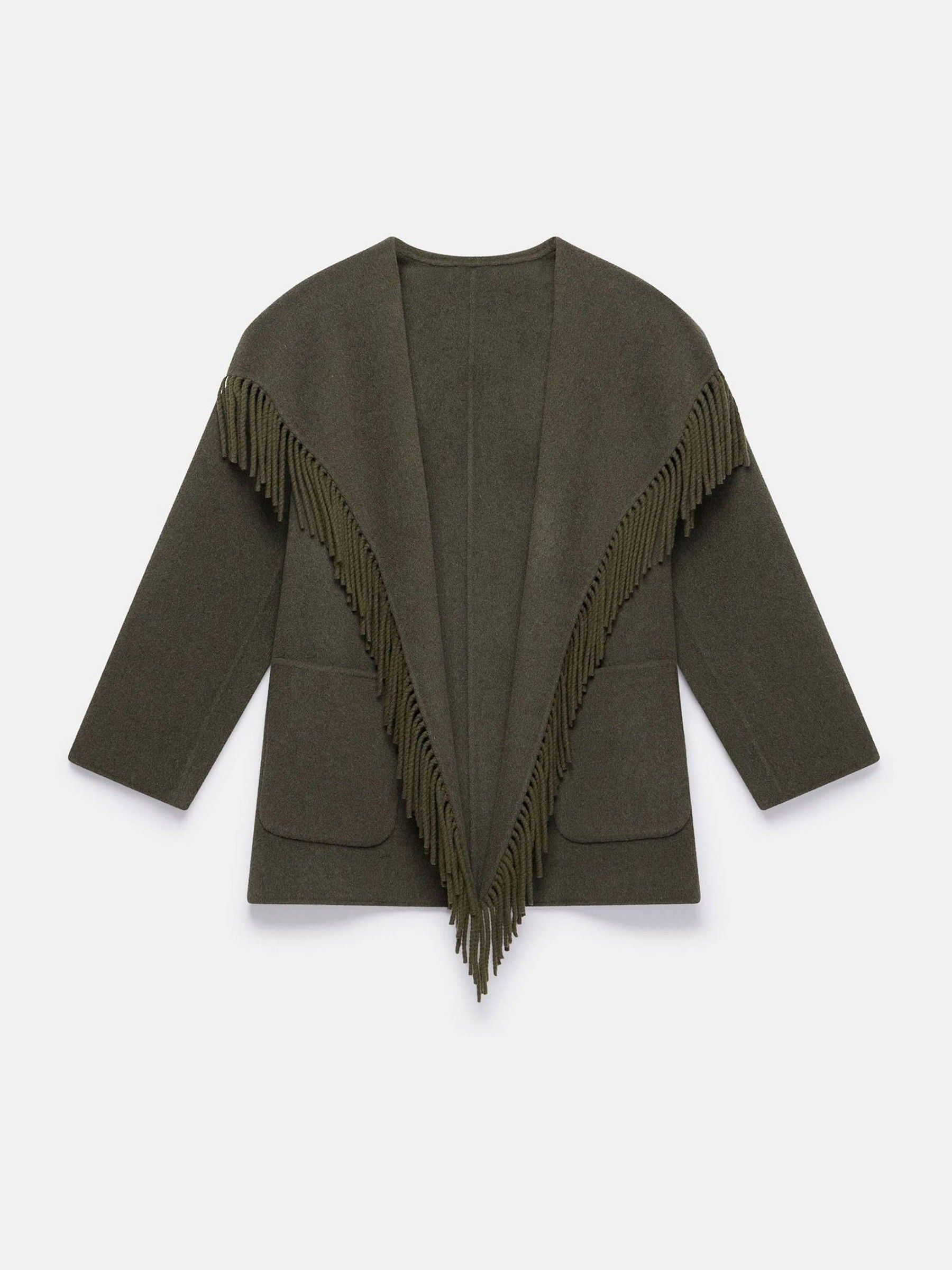 Buy Mint Velvet Green Wool Blend Hand Finished Coat from Next USA