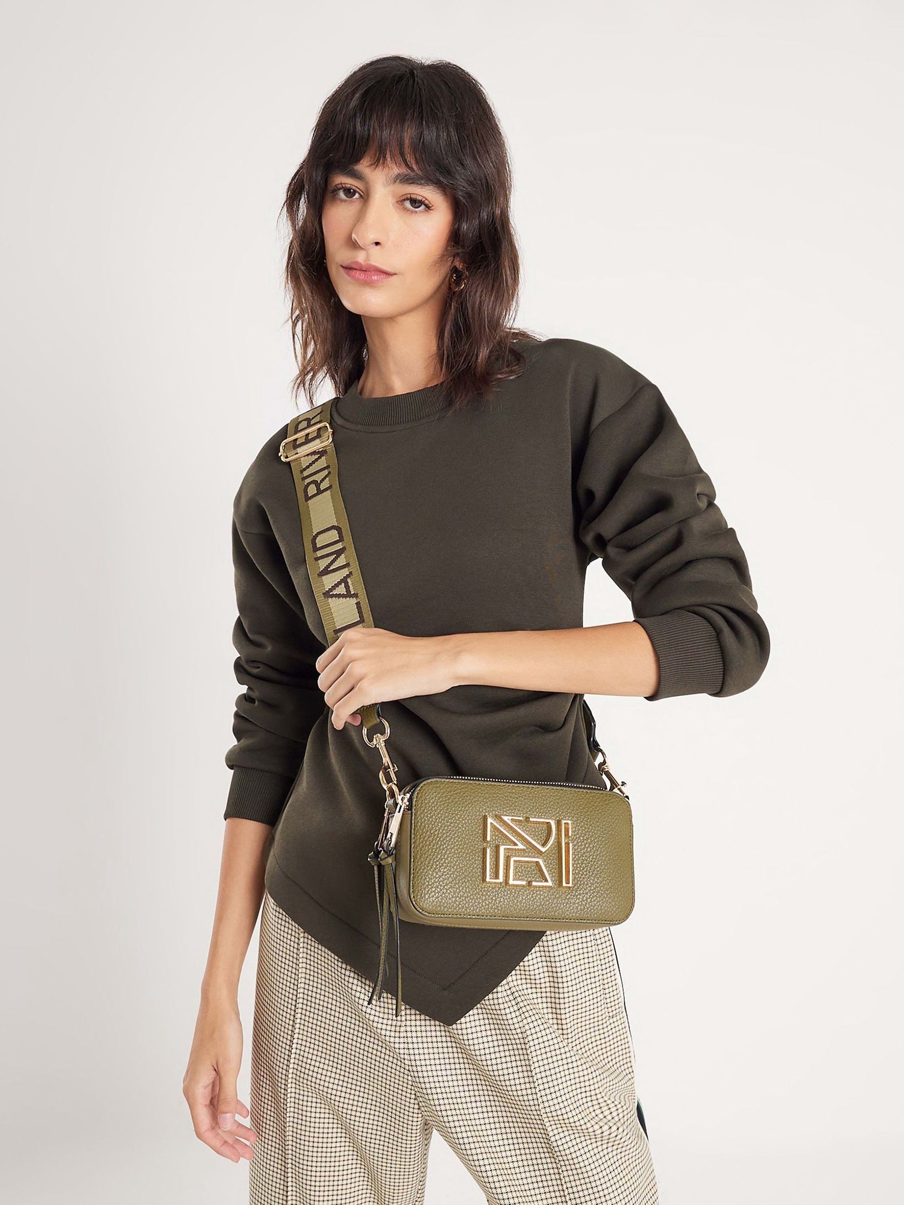 Buy River Island Green Cross-Body Camera Bag from Next USA