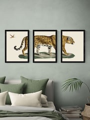 East End Prints Set of 3 Black Jaguar Wall Art Prints by Natural History Museum - Image 1 of 2