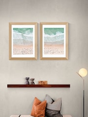 East End Prints Set of 2 Oak Beach Wall Art Prints by Sisi and Seb - Image 1 of 2