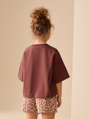 Brown Cinnamon Oversized Graphic Print T-Shirt (3-16yrs) - Image 2 of 2
