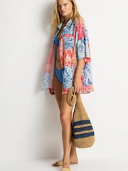 Sea Level Blue Coco Island Aloha Shirt - Image 2 of 6