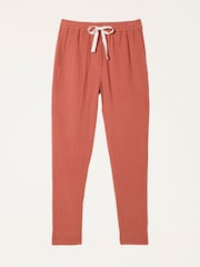FatFace Charlie Rust Brown Tapered Trousers - Image 6 of 6