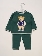 Rock-A-Bye Baby Boutique True Knit Bear Jumper and Trousers Outfit Set - Image 2 of 5