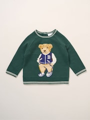 Rock-A-Bye Baby Boutique True Knit Bear Jumper and Trousers Outfit Set - Image 3 of 5