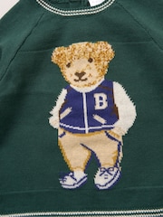 Rock-A-Bye Baby Boutique True Knit Bear Jumper and Trousers Outfit Set - Image 5 of 5