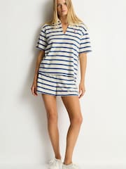 Sea Level Ahoy Striped Beach Polo Shirt - Imagen 1 de 6