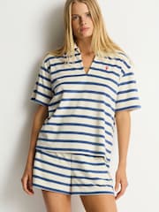 Sea Level Ahoy Striped Beach Polo Shirt - Imagen 4 de 6