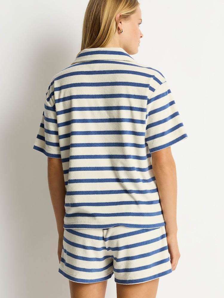 Sea Level Ahoy Striped Beach Polo Shirt - Imagen 6 de 6