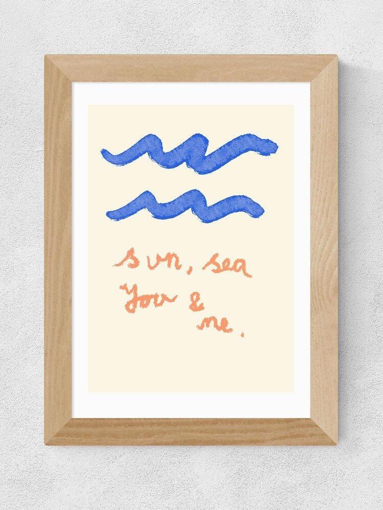 East End Prints Oak Sun Sea You and Me Wall Art Print by Studio Eleni - Image 2 of 2 East End Prints Oak Sun Sea You and Me Wall Art Print by Studio Eleni - Image 2 of 2