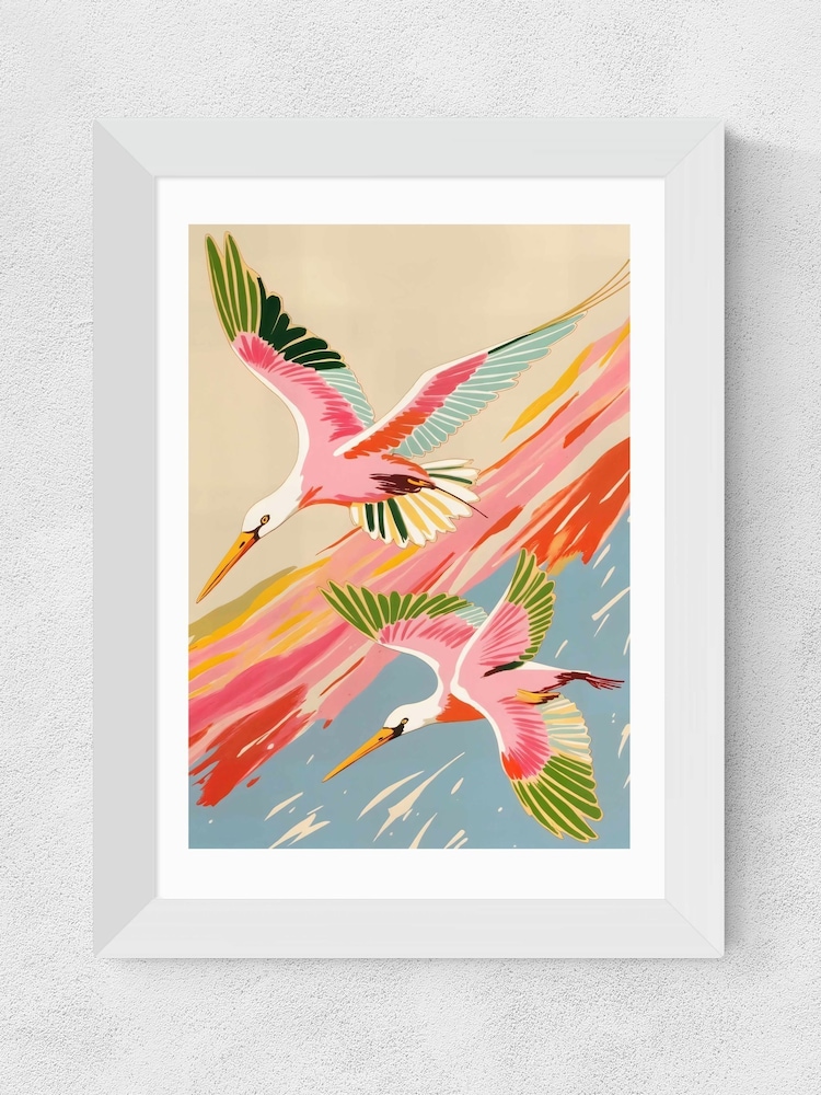 East End Prints White Roseate Spoonbills Wall Art Print by 83 Oranges - Image 2 of 2